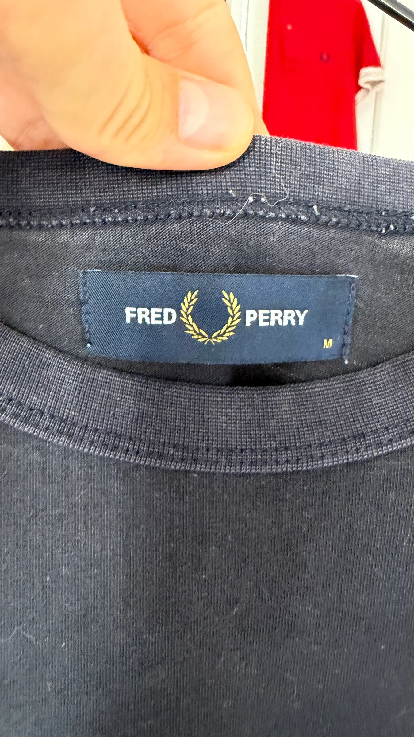 Camiseta Fred Perry color block – tamanho M – photo 5